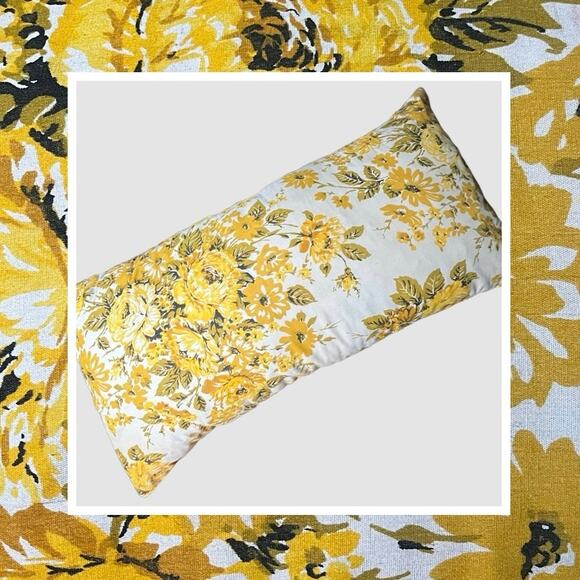 VTG 1960s Floral Pillow - Picture 1 of 10
